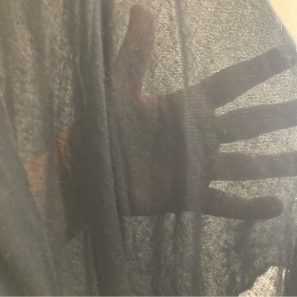 MARCUS ADLER Sz O/S Embroidered Floral Beaded Tassels Beach Cover Up Kimono - Picture 6 of 11